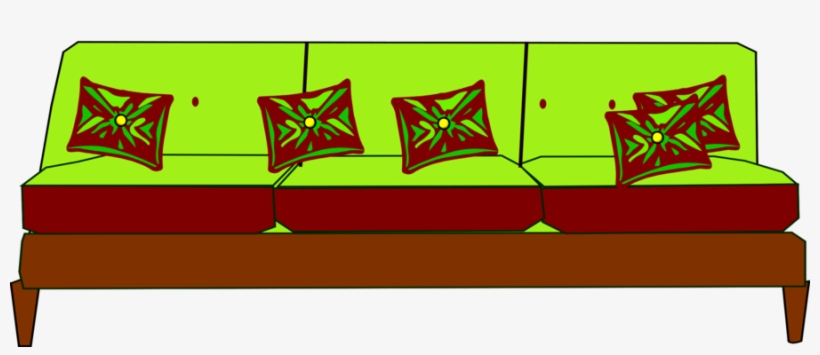 Couch Clipart Table Couch Clip Art - Cushion, transparent png download