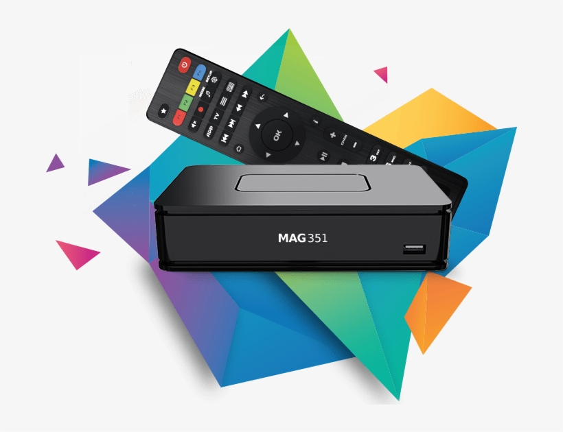 Iptv Set-top Box Mag351 1 Year Iptv Subscription - Vexson Remote Control For Mag 250 And 254 Set Top Box, transparent png download