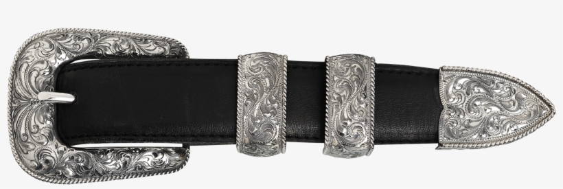 Vogt Silversmiths 1" Rope Engraved New Yorker - Vogt Western Mens Buckle Set The Engraved Ny'er 071-296-5, transparent png download