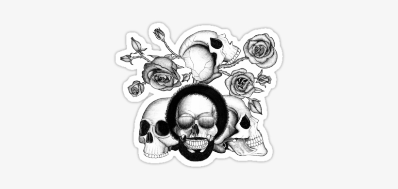 Grunge Skulls And Roses By - Grunge, transparent png download
