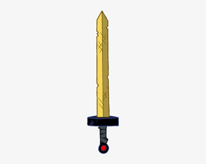 Finn's Gold Sword - Pora Na Przygodę Miecz, transparent png download