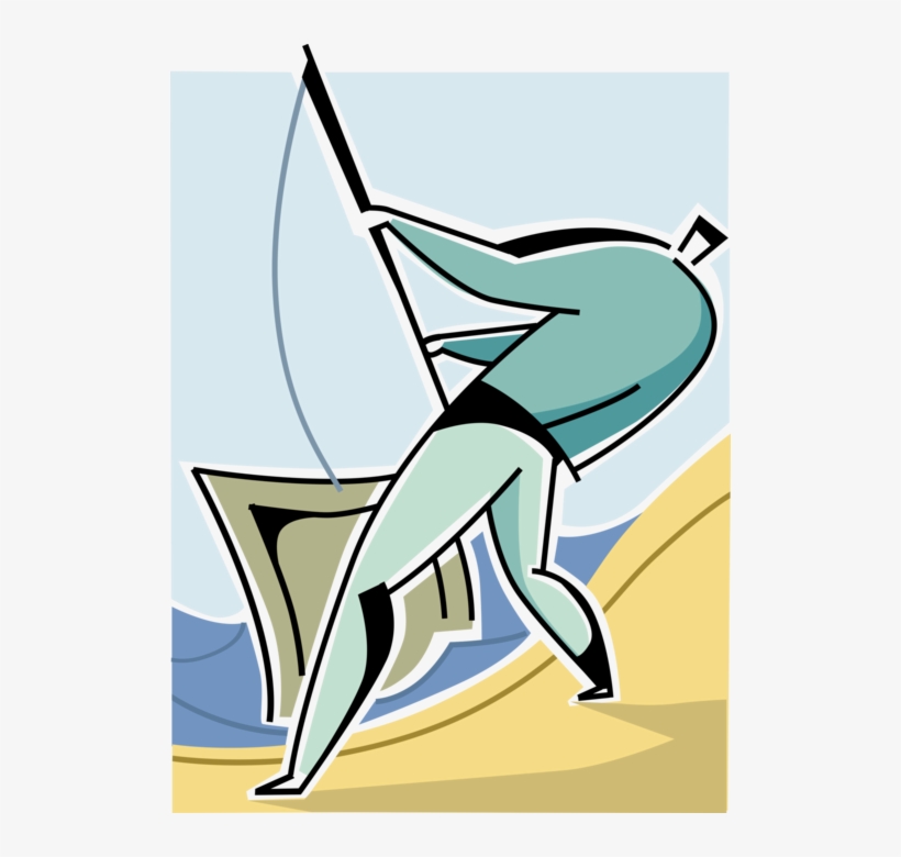 Vector Illustration Of Businessman Fisherman Angler - Illustration, transparent png download