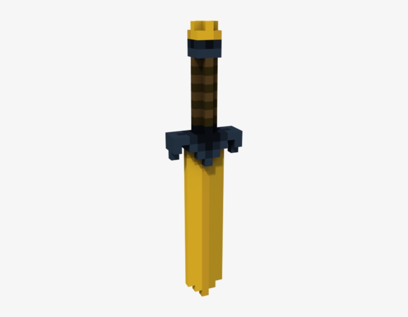 Level 5 Gold Sword, A Long Sword - Sword, transparent png download