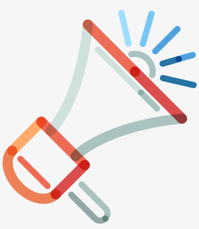 Mano Dibujada Elemento De Trompeta Roja - Speaker Infographic, transparent png download