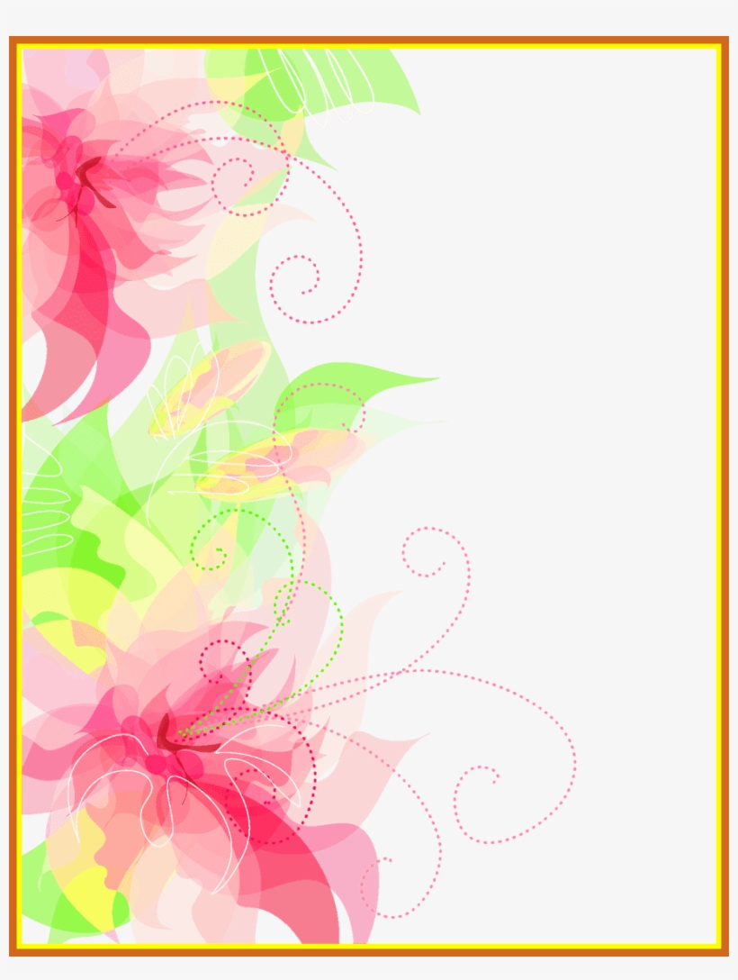 Appealing Cute Floral Decoration Transparent Png Clipart - Pink Floral Transparent Background, transparent png download