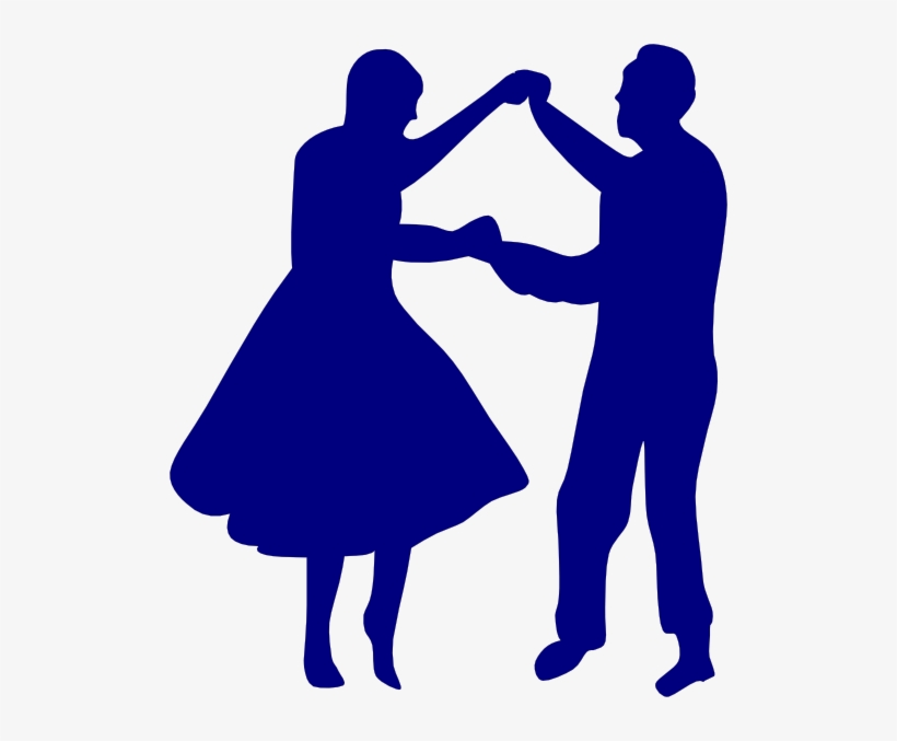 Couple Dancing - Old Couple Dancing Silhouette, transparent png download