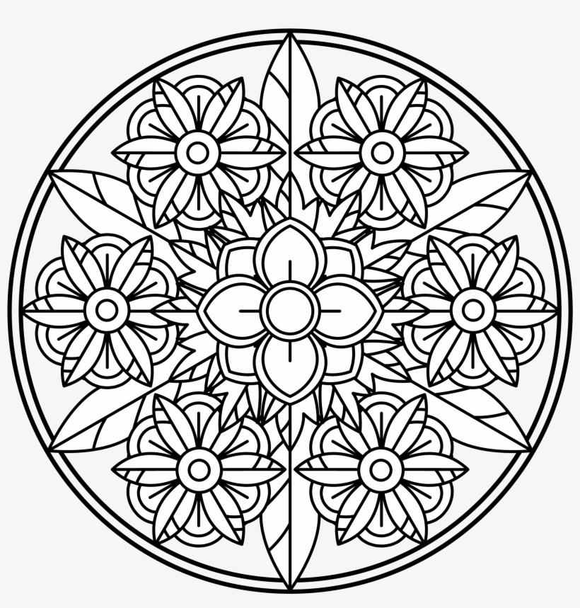 Mandala Monday 68 Free Colouring Sheet To Download-01 - Rice University Logo Png, transparent png download