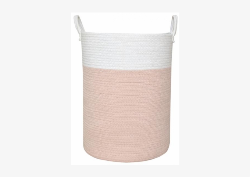 Sale Living Textiles Cotton Rope Hamper Blush White - Woolen, transparent png download