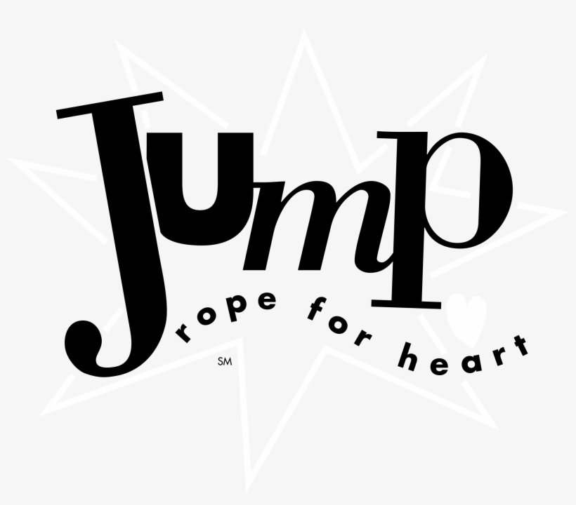 Jump Rope For Heart Logo Black And White - Jump Rope For Heart Bc Logo, transparent png download