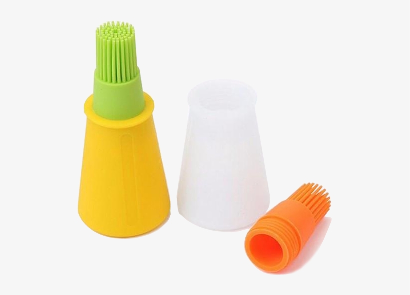 Silicone Grill Oil Brush Liquid Pen Bottle For Barbecue - Silicone Oil Brush Bottle, transparent png download