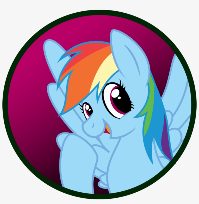 Koonzypony, Button, Pin, Rainbow Dash, Safe, Solo - My Little Pony: Friendship Is Magic, transparent png download