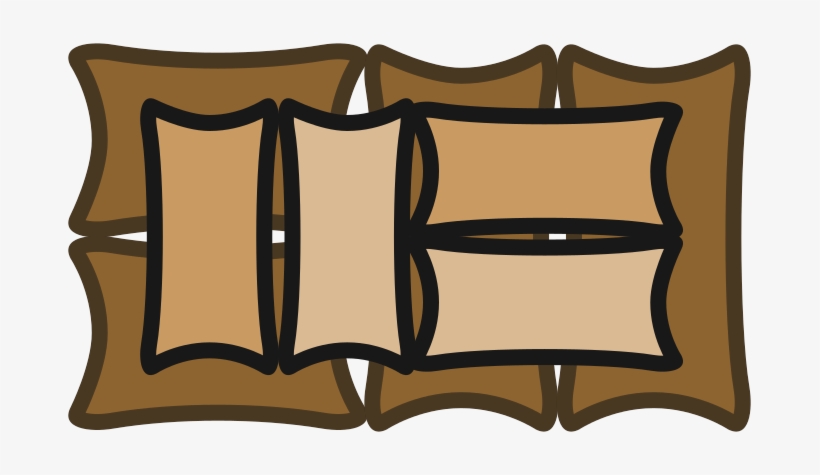 Obstacle Sandbags 01 - Cushion, transparent png download