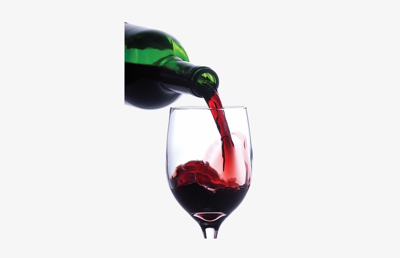 Wine Glass Pour Png - Wine Pouring In Glass Png, transparent png download
