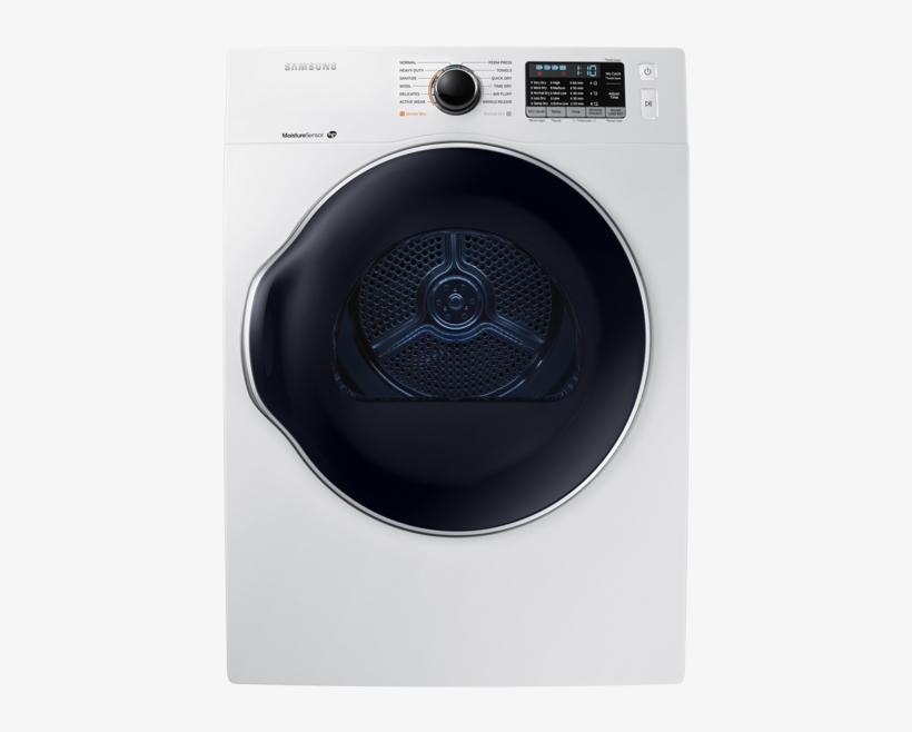 Image For Samsung Dryer - Samsung Dv22k6800ew Front-loading Electric Dryer -, transparent png download