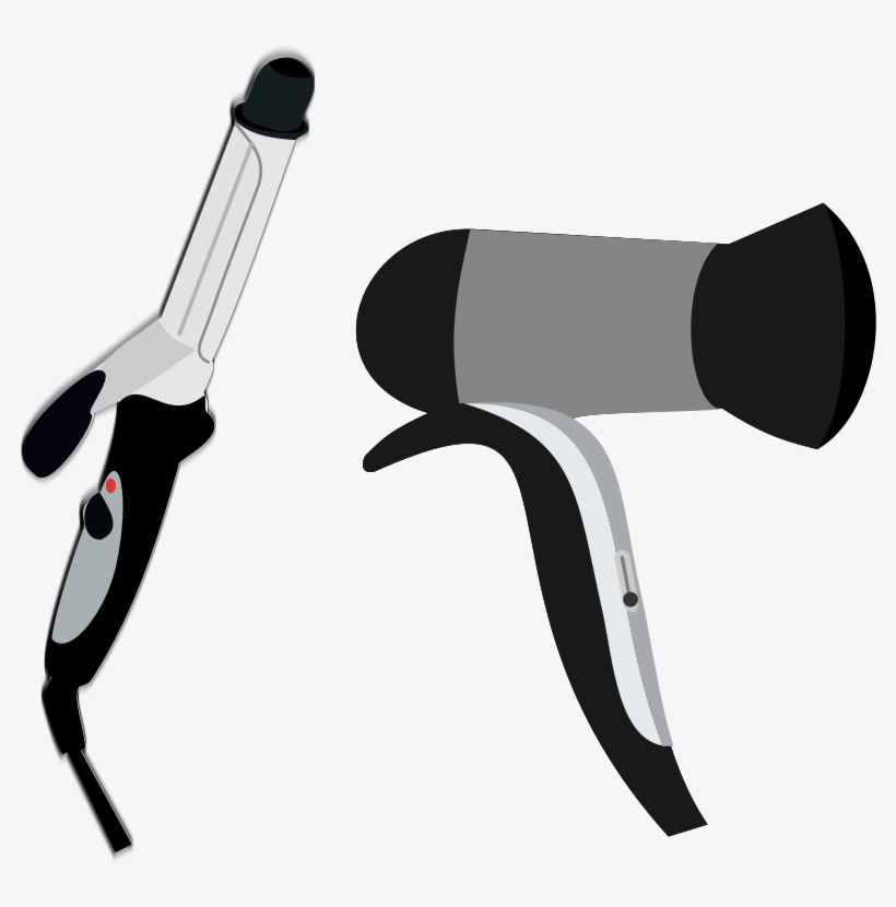 1 2 Of 2 Clip Art Categories - Hair Dryer Clip Art Free, transparent png download