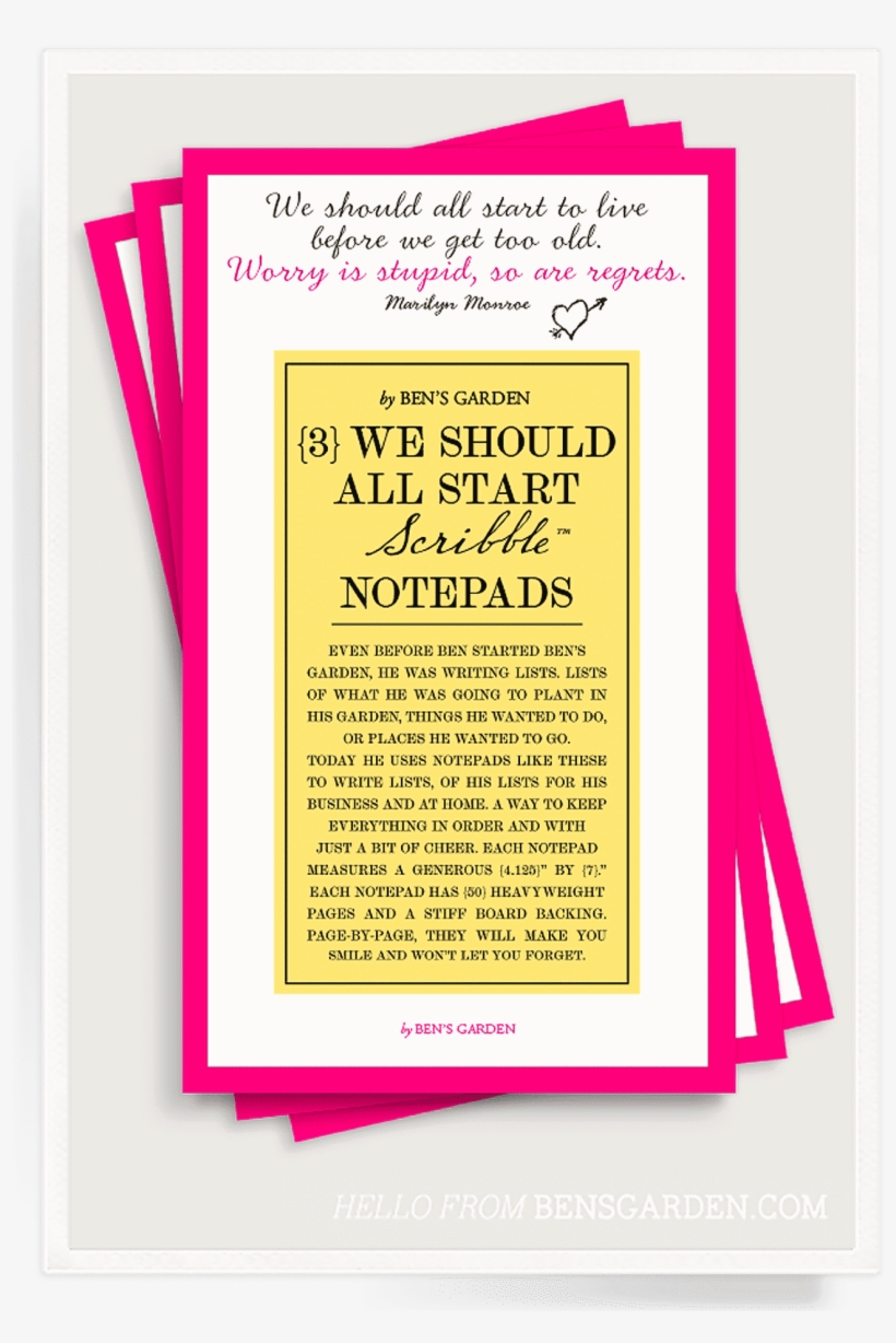 Ben's Garden - Love Me, Love My Dog Scribble Notepad Set, transparent png download