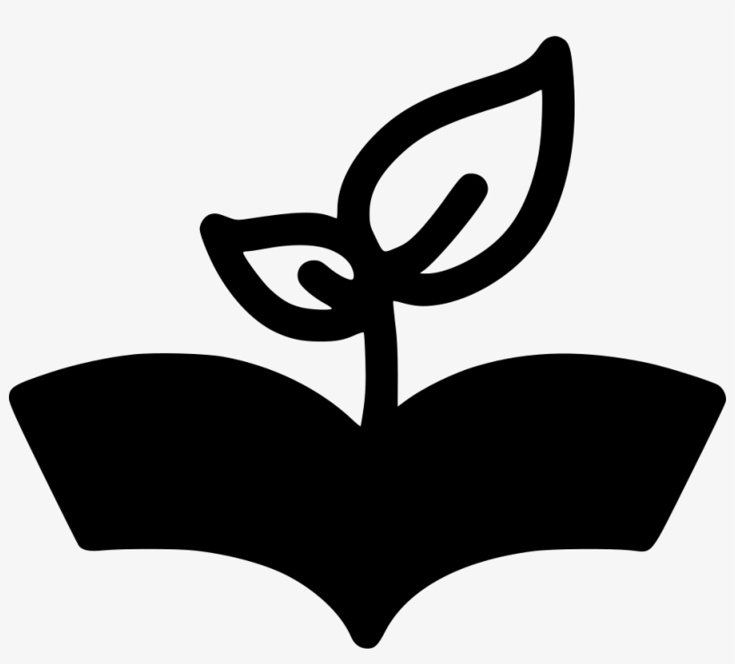 Plant Growing Out Of Book Comments - Book, transparent png download