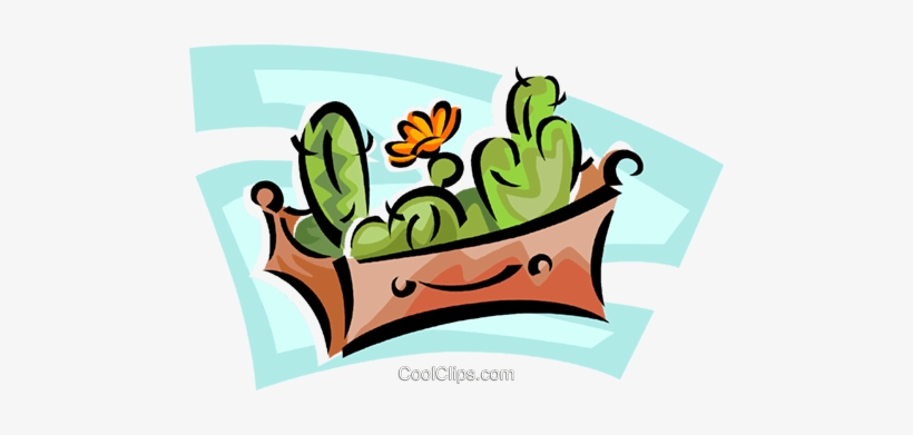 Plants Growing In A Box Royalty Free Vector Clip Art - Illustration, transparent png download