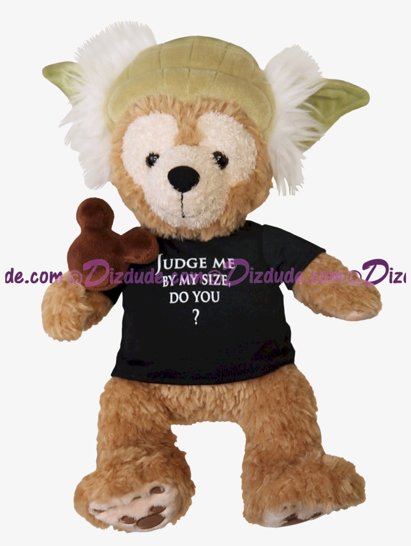 Duffy As Yoda Bear With Chocolate Mickey Ears Icecream - Star Wars Plushies, transparent png download