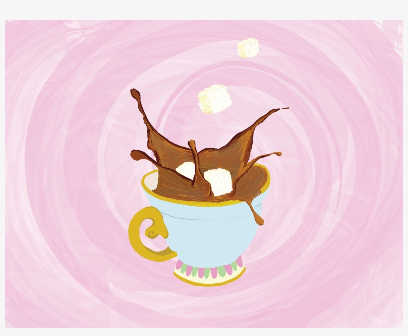 Coffee Cup Drawing - Cartoon, transparent png download