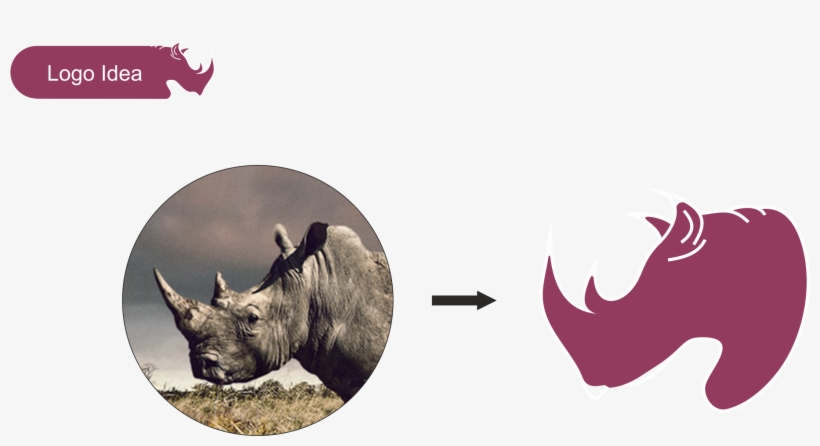 I Thought About Creating A Logo With A Rhino On The - Idea, transparent png download