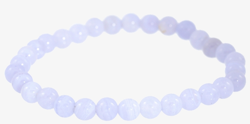 Blue Lace Agate Gemstone Bracelet - Bracelet, transparent png download