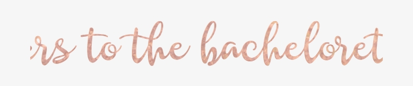 Cheers Bachelorette Bracelet - Calligraphy, transparent png download