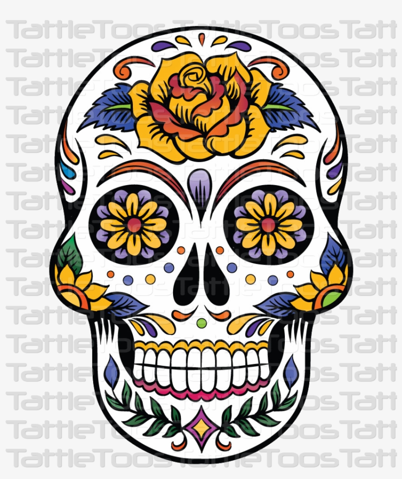 Sugskull - Free Clipart Sugar Skulls, transparent png download