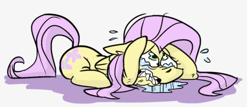 Groggyman, Crying, Floppy Ears, Fluttershy, Safe, Scared, - Cartoon, transparent png download