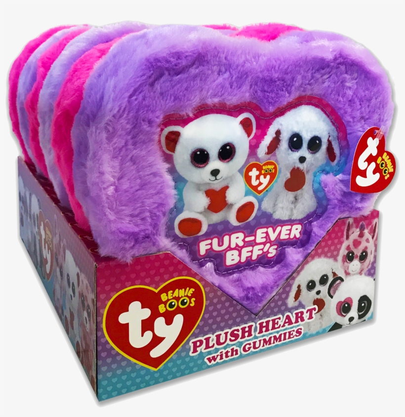 Beanie Boo's Plush Heart Boxes - Valentine's Day Beanie Boos, transparent png download