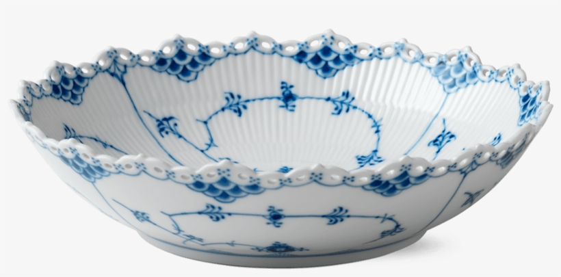 Hold Or Double Click To Zoom - Royal Copenhagen Blue Fluted Full Lace Bowl, transparent png download