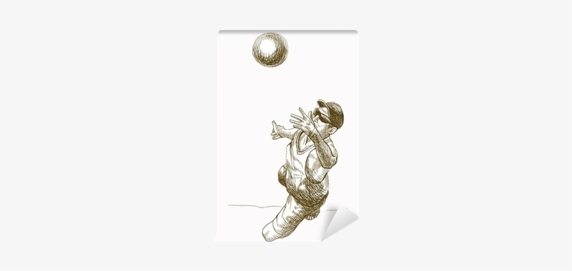 Situations In Volleyball, Hand Drawing Converted To - Drawing, transparent png download