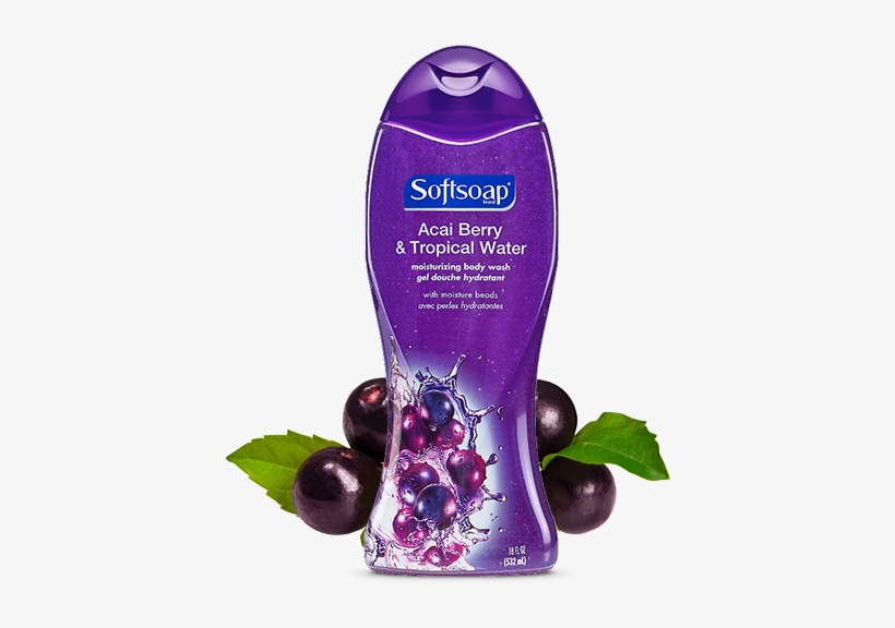 Softsoap Acai Berry Body Wash, transparent png download