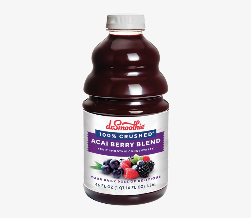 Acai Berry Blend 100% Fruit Concentrate - Dr. Smoothie 100% Crushed Acai Plus - Case, transparent png download
