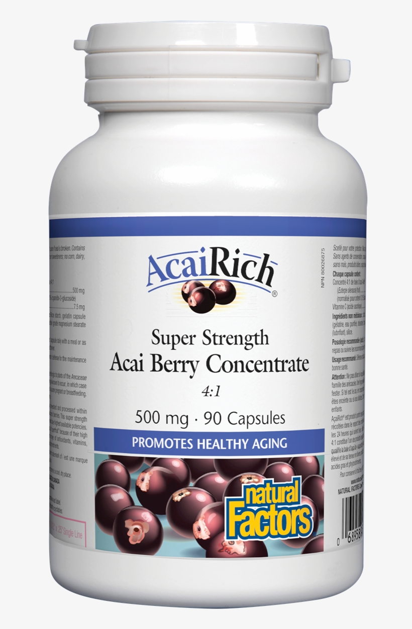 Acai Berry Concentrate - Natural Factors, transparent png download