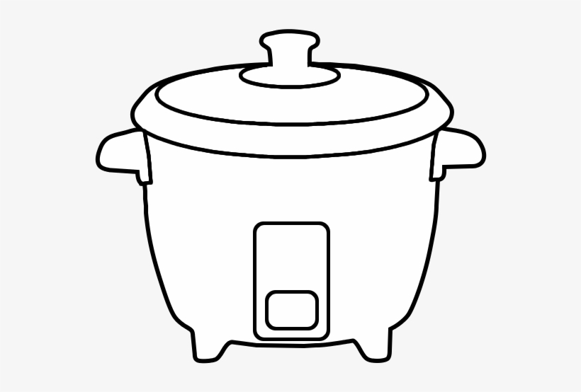 Rice Cooker Clipart Black And White PNG Image Transparent PNG Free