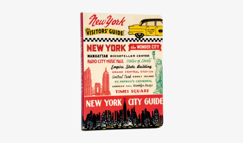 Vintage New York City Guide - Cavallini City Guide Notebook New York, transparent png download