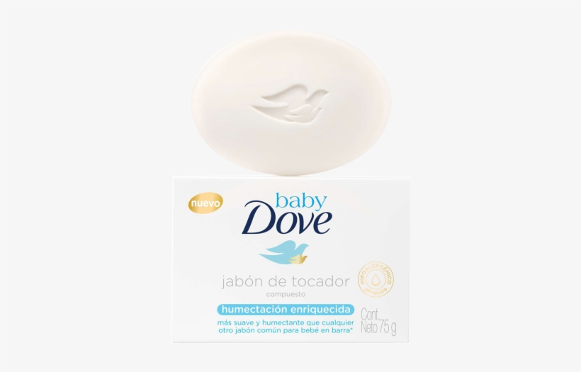 Baby Dove Jabón En Barra Humectación Enriquecida 75g - Dove Baby Sensitive Moisture Soap 75 Gm, transparent png download