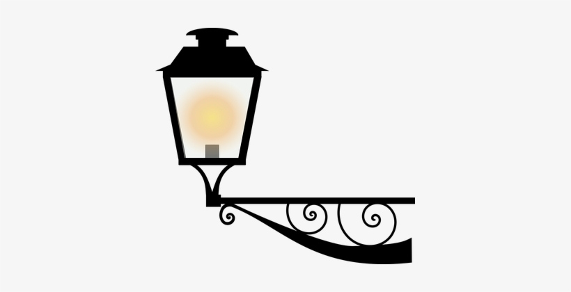 Lamp Post Light Lighting Traditional Stree - Lamp Post Clip Art, transparent png download