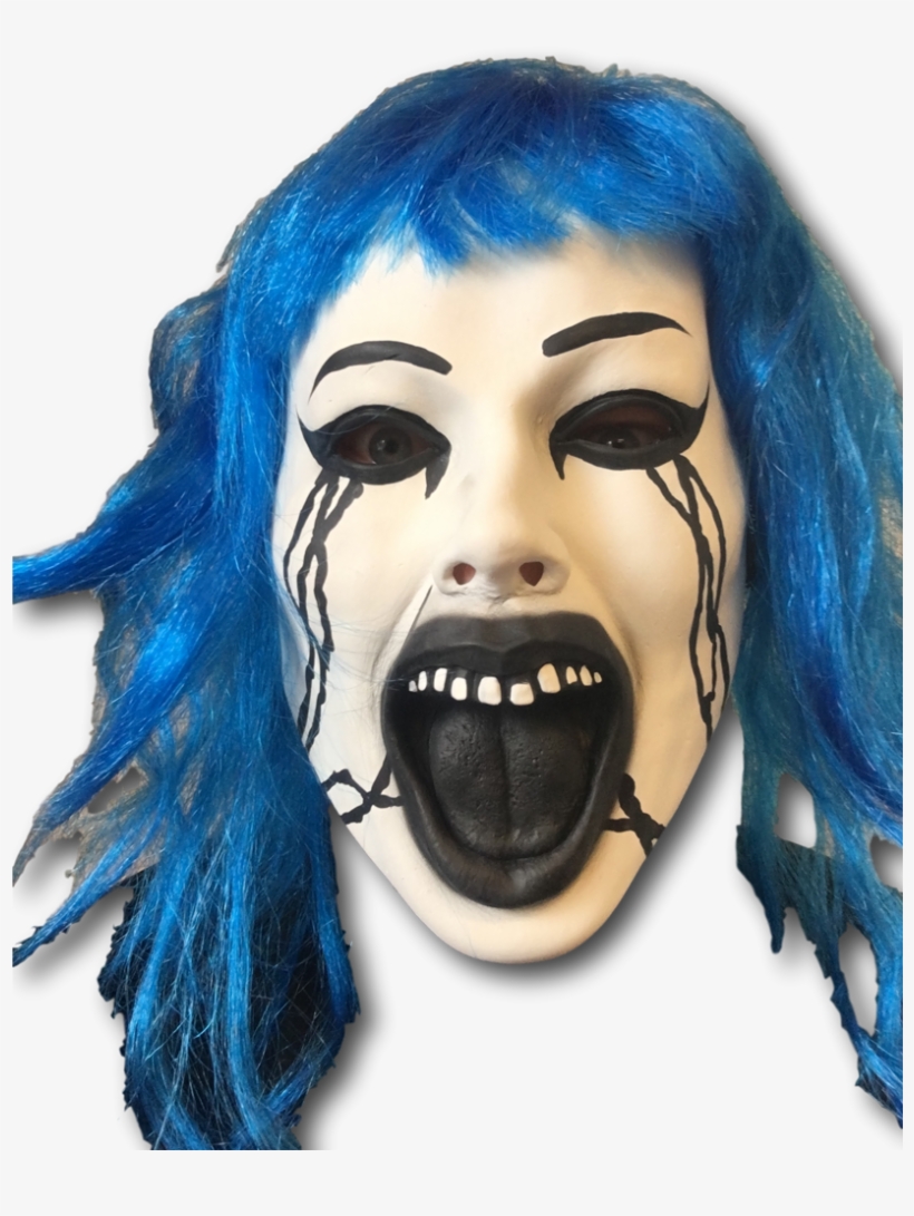 Scary Grudge Doll Mask - Visual Arts, transparent png download