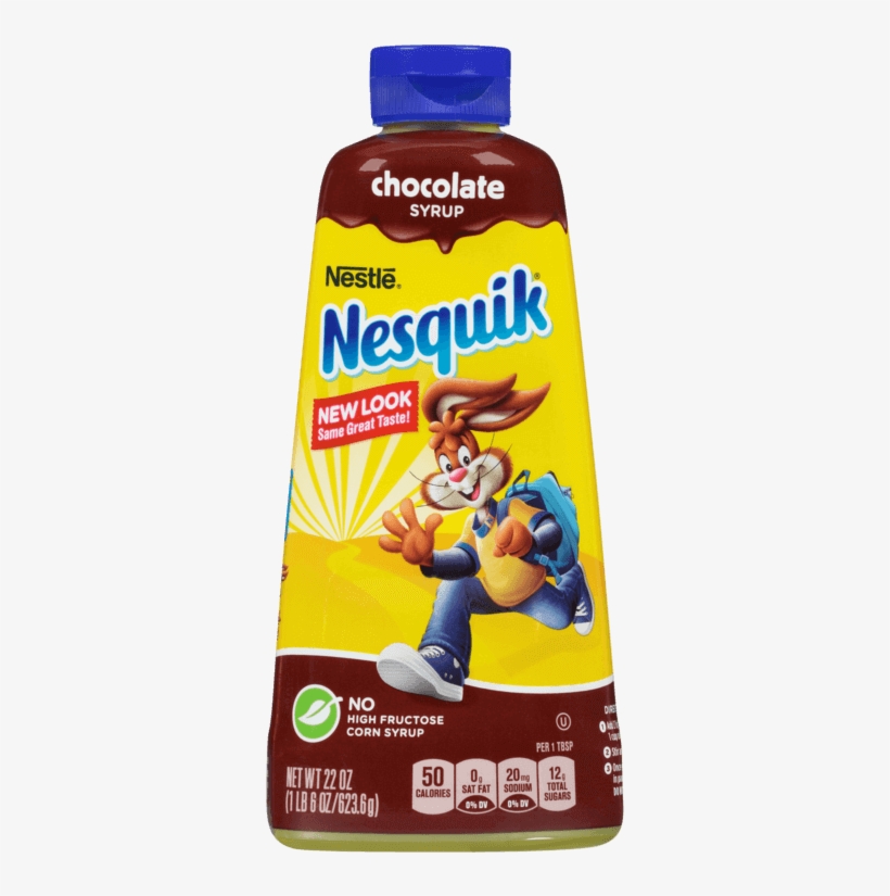 Nesquik® Chocolate Syrup Nestle Nesquik Chocolate Flavored Syrup PNG
