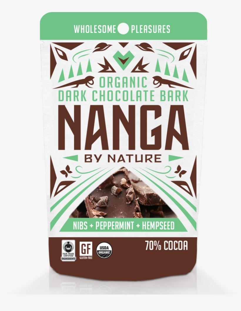 Dark Chocolate Peppermint Bark Bag Nibs, Peppermint, - Chocolate, transparent png download