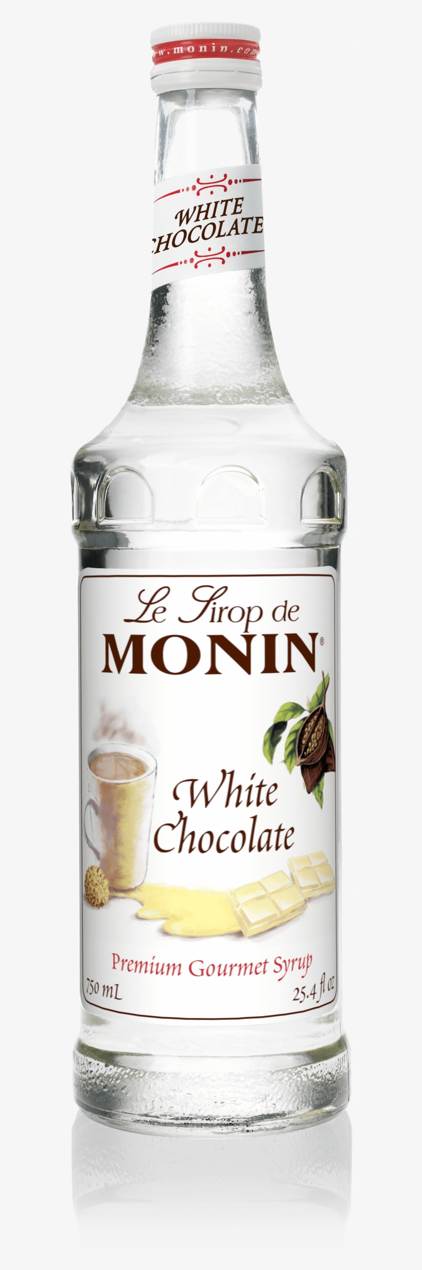Etiqueta Atrás Chocolate Blanco 750ml - Monin Lime Syrup, transparent png download
