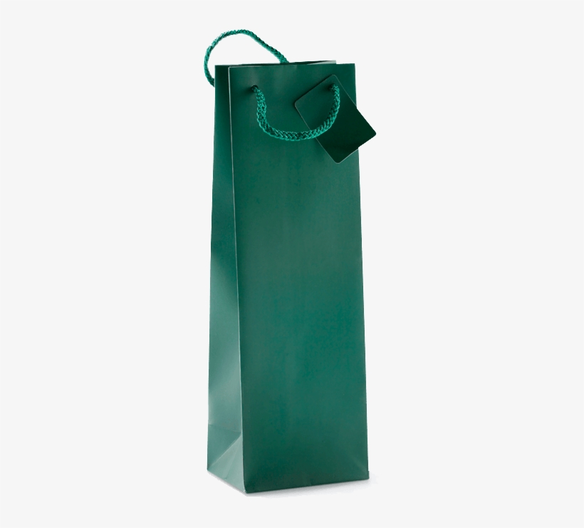 Green Gift Bags - Paper Bag, transparent png download