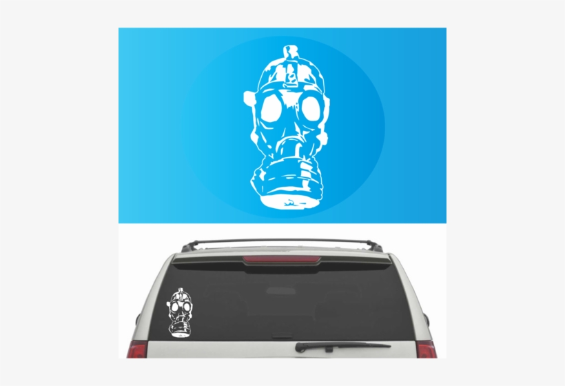 Gas Mask Car Decal Custom Car Decals Car Stickers - Baby On Board Car Sticker Design, transparent png download