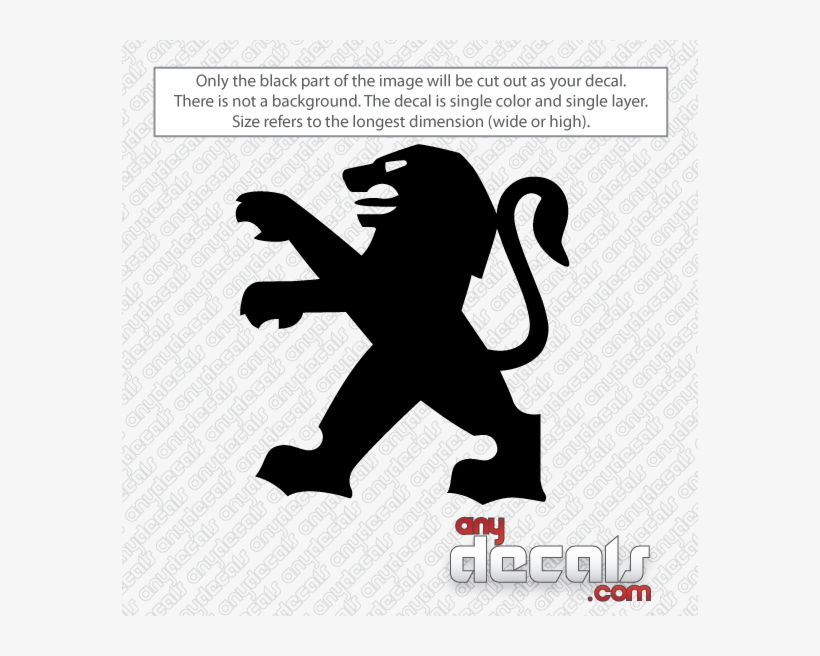 Peugeot Car Decal - Peugeot Logo, transparent png download