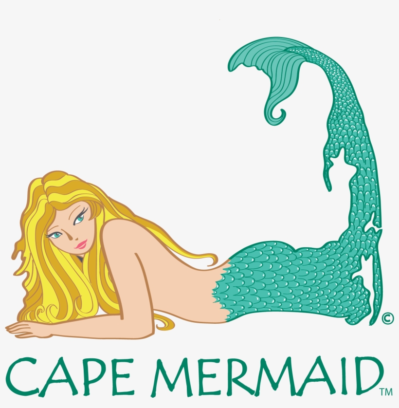 Mermaid Car Decals - Mermaid With Cape Cod Tail, transparent png download