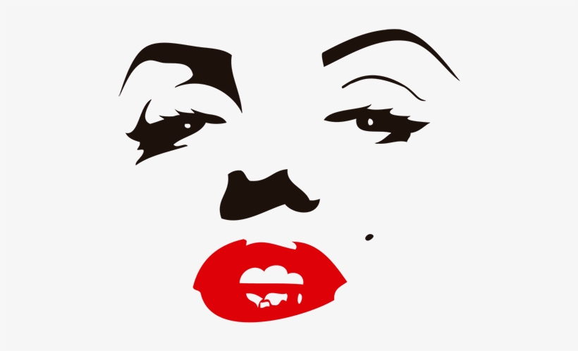 Car & Motorbike Stickers - Stencil De Marilyn Monroe, transparent png download