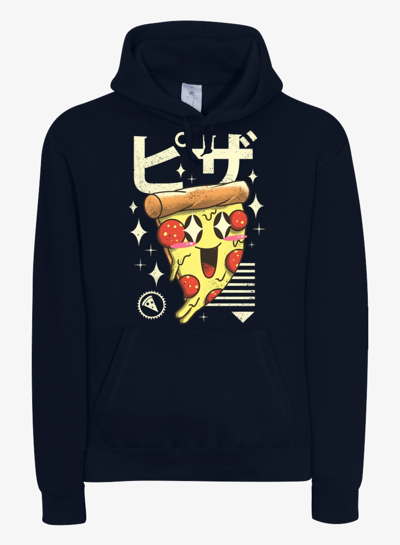 Vincent Trinidad Kawaii Pizza Sweatshirt B&c Hooded, transparent png download