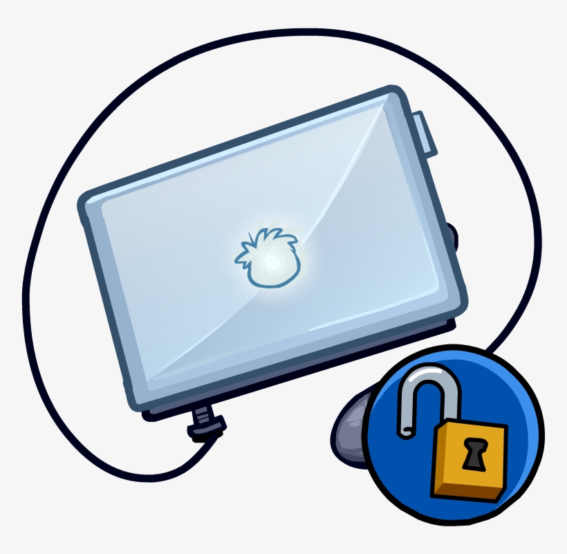 Laptop - Club Penguin Laptop, transparent png download